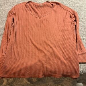 super soft oversized ribbed shirt from American Eagle.